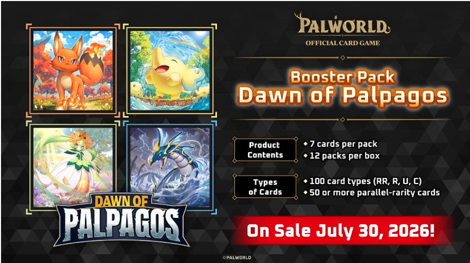 Palworld Official Card Game Dawn of Palpagos Booster Box