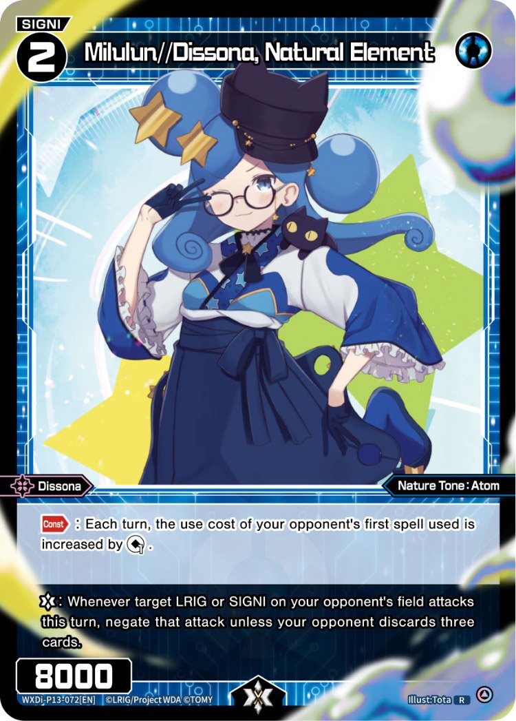 WXDi-P13-072 Milulun//Dissona, Natural Element