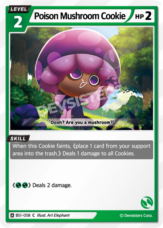 BS1-058 Poison Mushroom Cookie [C]