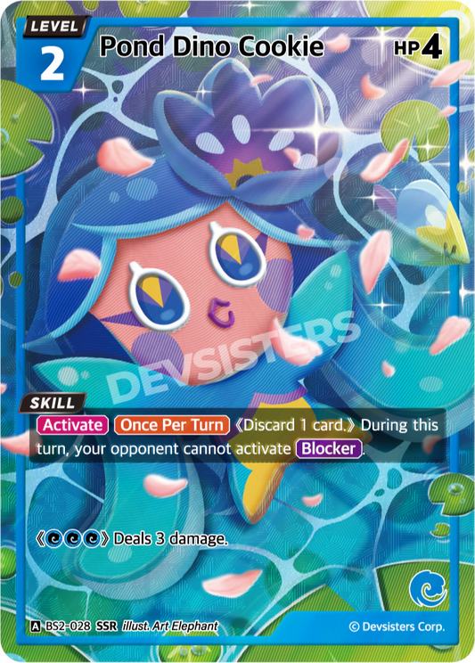 BS2-028 Pond Dino Cookie [SSR]