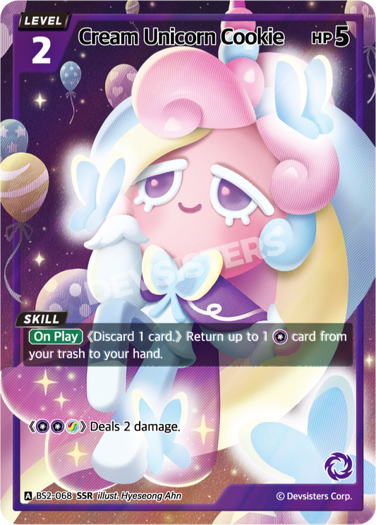 BS2-068 Cream Unicorn Cookie [SSR]