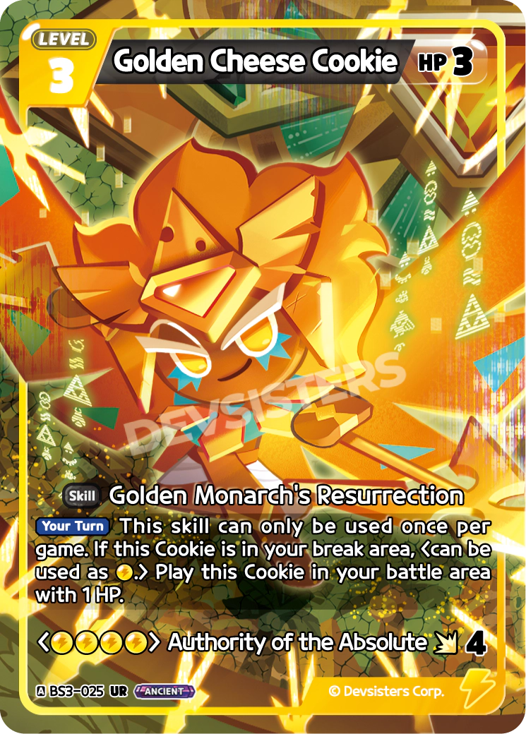 BS3-025 Golden Cheese Cookie [UR]