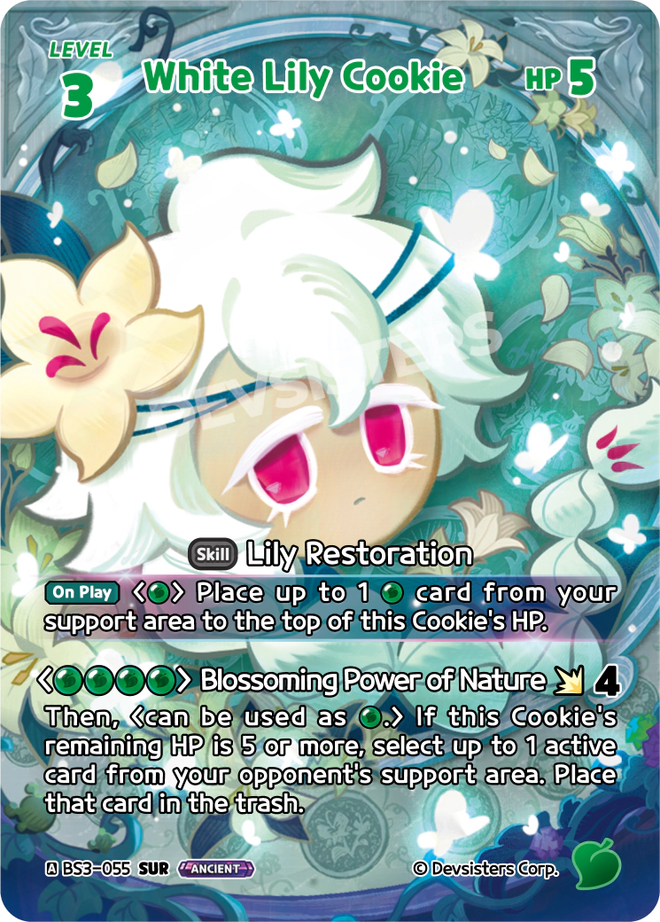 BS3-055 White Lily Cookie [SUR]