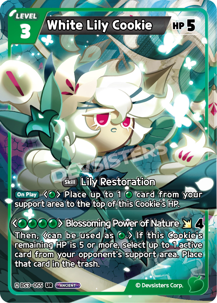 BS3-055 White Lily Cookie [UR]