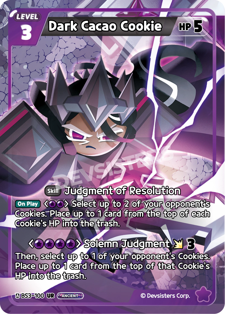 BS3-100 Dark Cacao Cookie [UR]