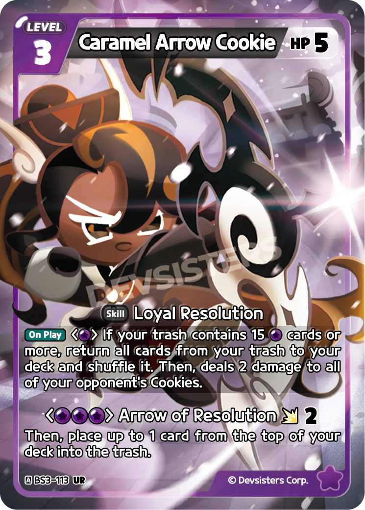 BS3-113 Caramel Arrow Cookie [UR]