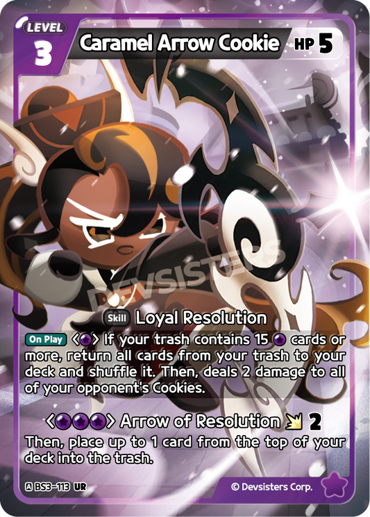 BS3-113 Caramel Arrow Cookie [UR]