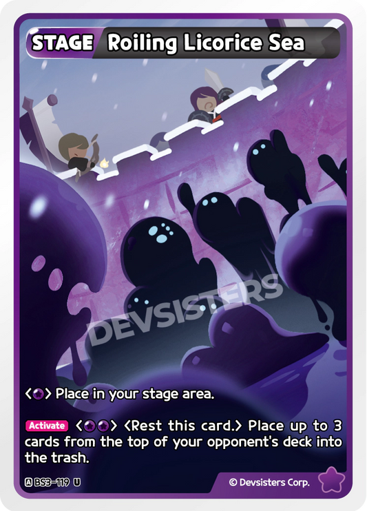 BS3-119 Roiling Licorice Sea [U]