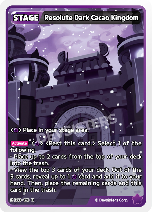 BS3-120 Resolute Dark Cacao Kingdom [U]