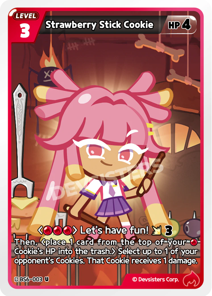 BS6-3 Strawberry Stick Cookie [U]