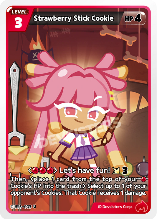 BS6-3 Strawberry Stick Cookie [U]