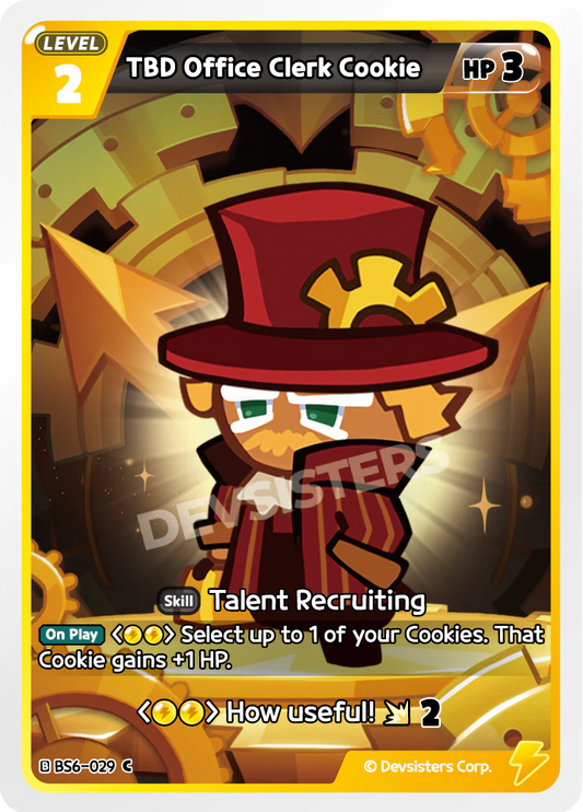 BS6-29 TBD Office Clerk Cookie [C]