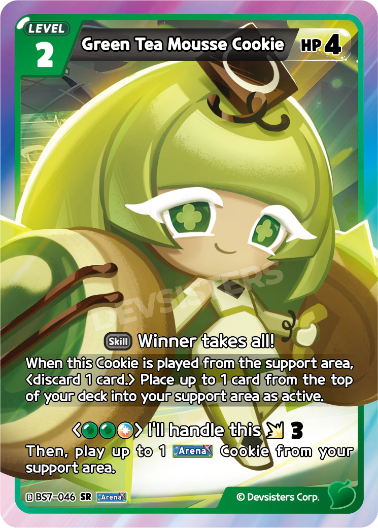 BS7-046 Green Tea Mousse Cookie [SR]