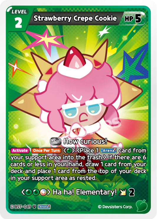 BS7-049 Strawberry Crepe Cookie [U]