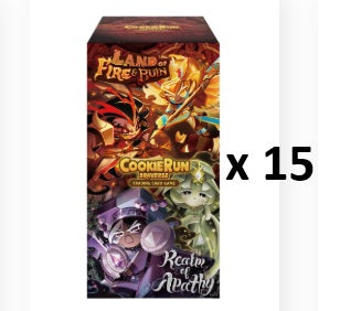 Cookierun Braverse BS8 Land of Fire & Ruin, Realm of Apathy Sealed Booster Case