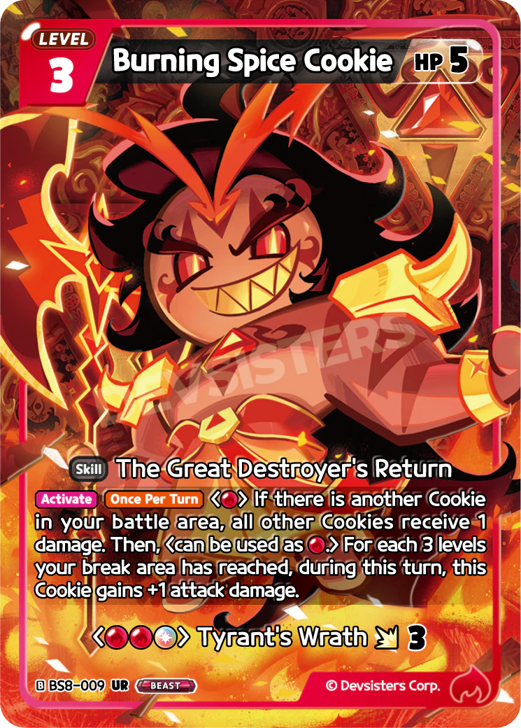 BS8-009 Burning Spice Cookie [UR]