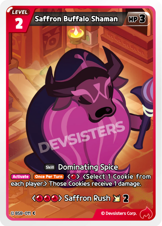 BS8-011 Saffron Buffalo Shaman [C]