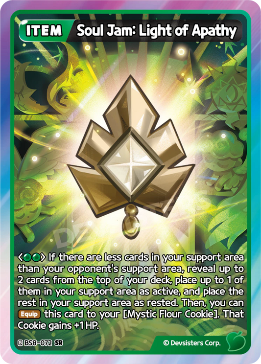 BS8-072 Soul Jam: Light of Apathy [SR]