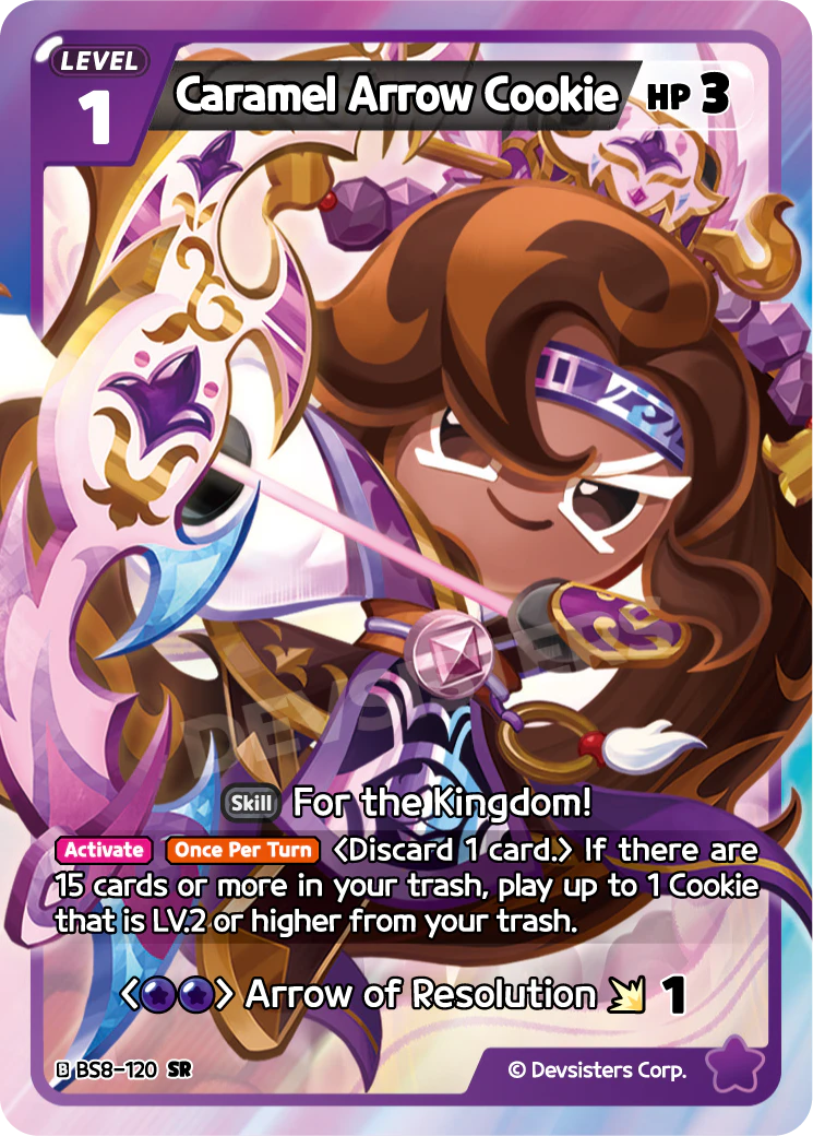 BS8-120 Caramel Arrow Cookie [SR]