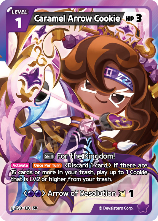 BS8-120 Caramel Arrow Cookie [SR]