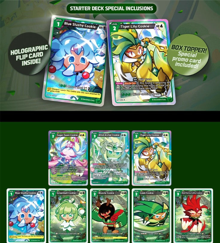 Cookierun Braverse Starter Deck ST8 Guardian Winds