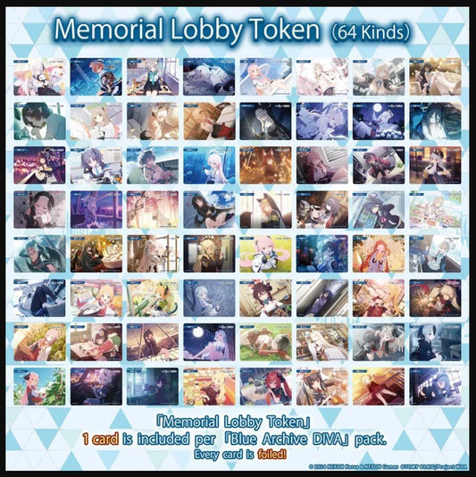 WXDi-CP02 Blue Archive DIVA Memorial Lobby Token Set (64 kinds)