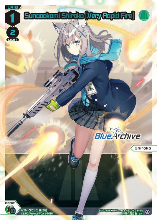 WXDi-CP02-018 R[EN] Sunaookami Shiroko [Very Rapid Fire]