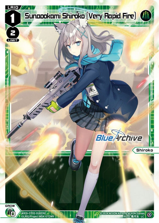 WXDi-CP02-018[EN] Sunaookami Shiroko [Very Rapid Fire]