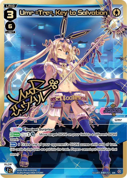 WXDi-P00-015D Umr =Tre-, Key to Salvation