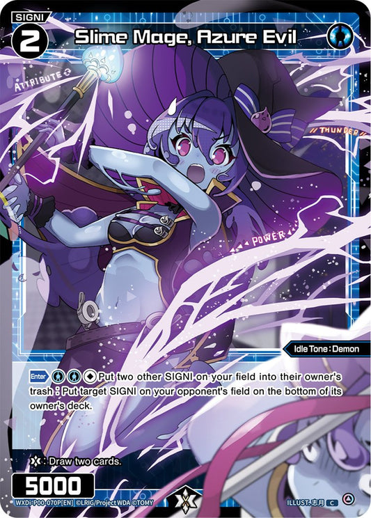 WXDi-P00-070P Slime Mage, Azure Evil