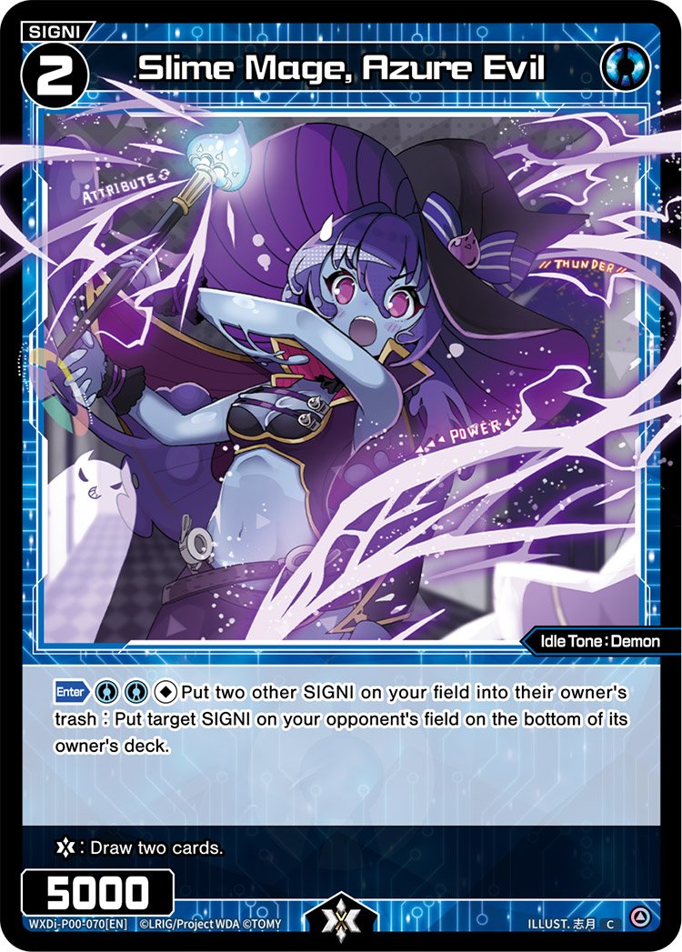WXDi-P00-070 Slime Mage, Azure Evil