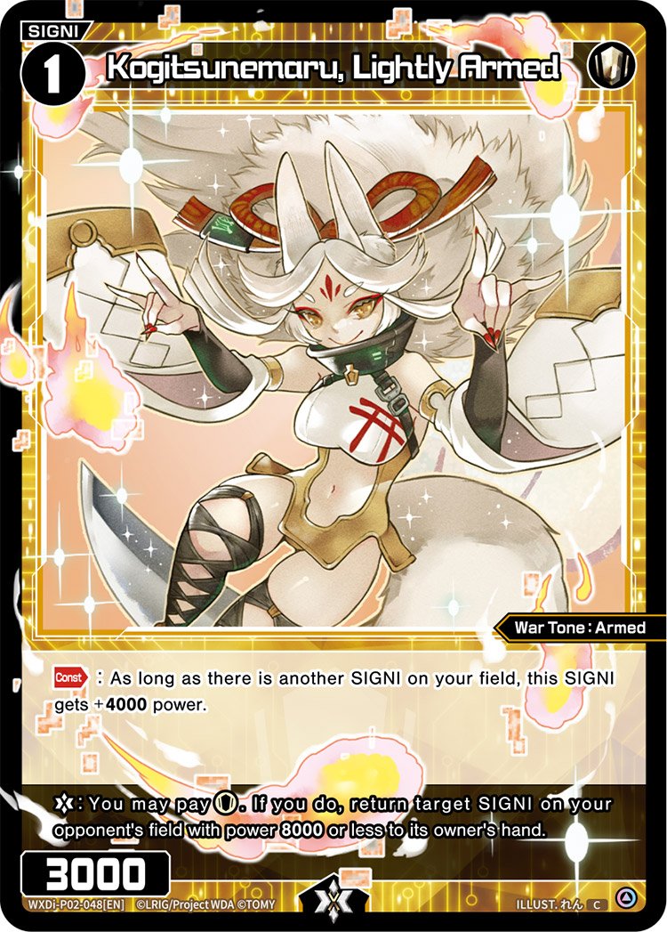 WXDi-P02-048 Kogitsunemaru, Lightly Armed