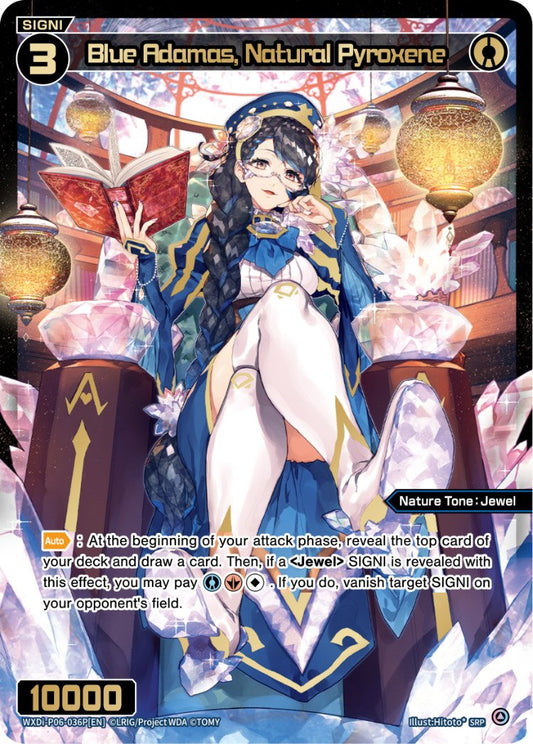 WXDi-P06-036P Blue Adamas, Natural Pyroxene