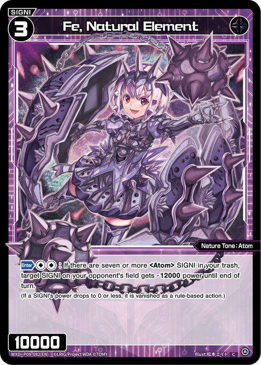 WXDi-P09-082 Fe, Natural Element