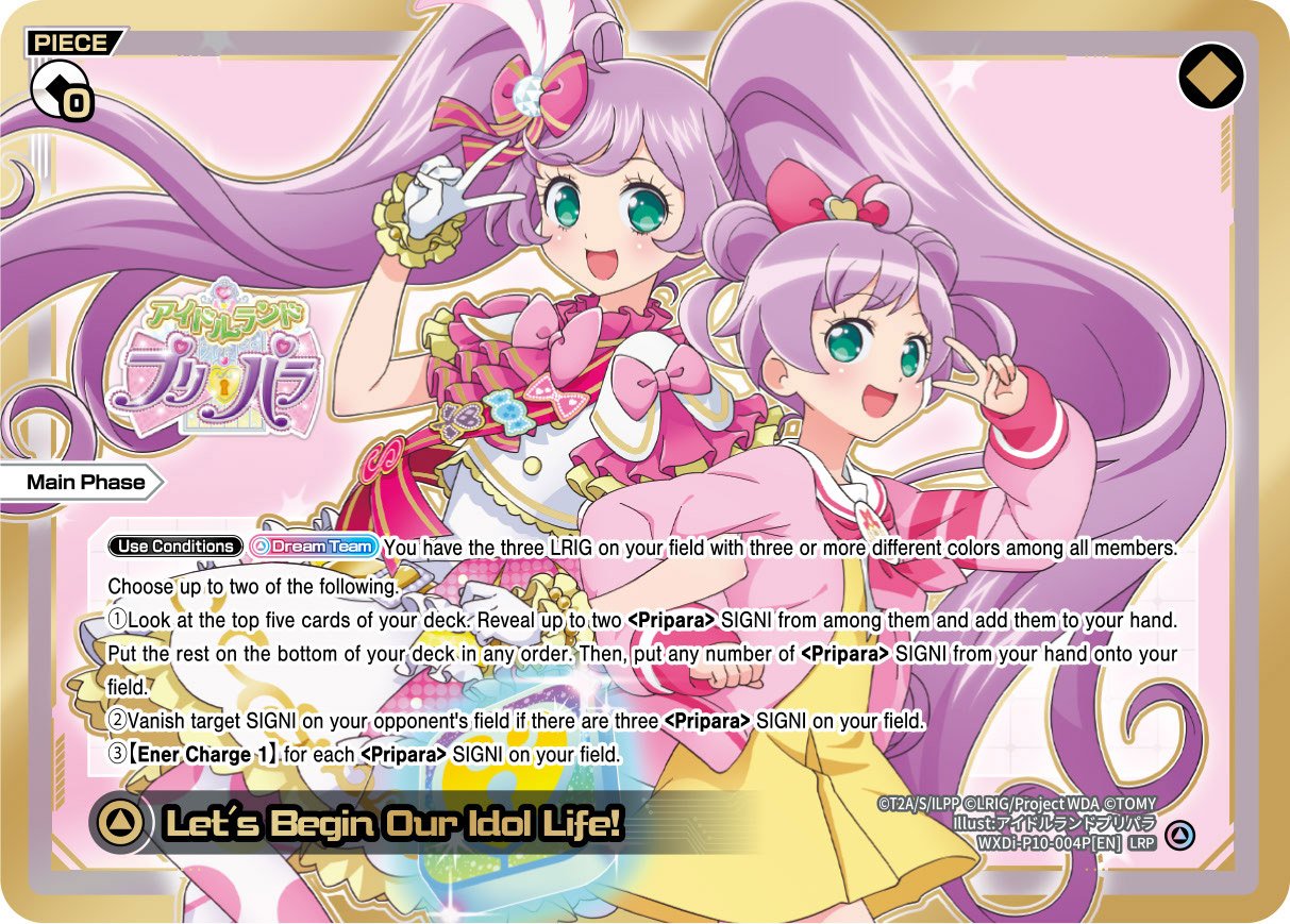 WXDi-P10-004P Let's Begin Our Idol Life!
