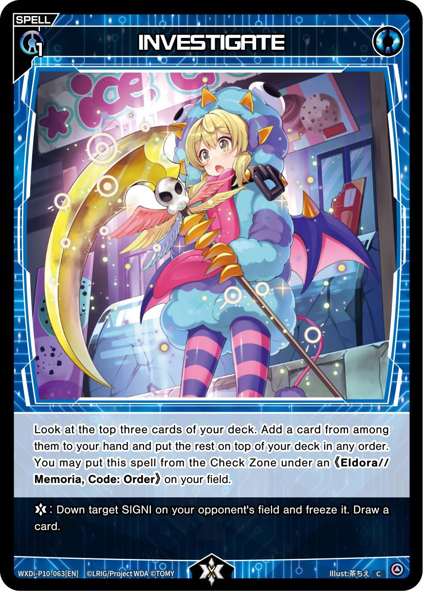 WXDi-P10-063 INVESTIGATE