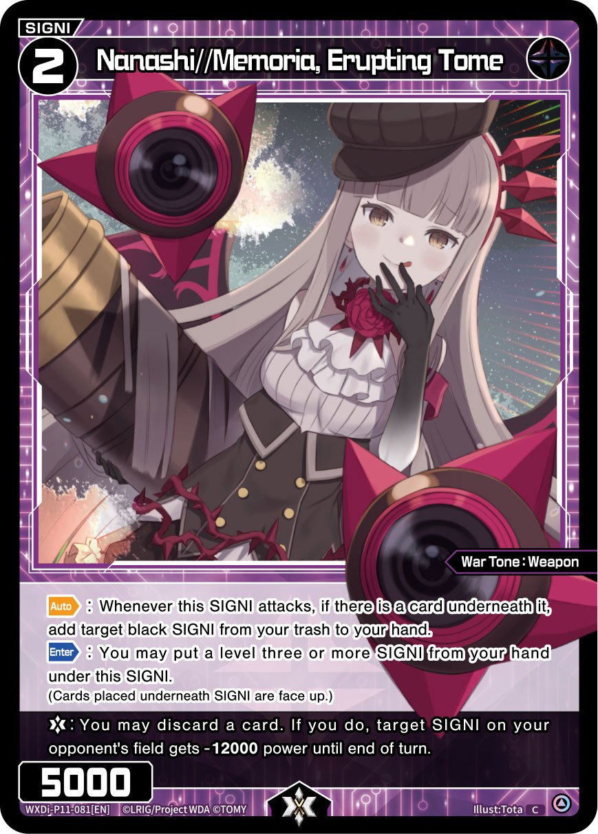 WXDi-P11-081[EN] Nanashi//Memoria, Erupting Tome