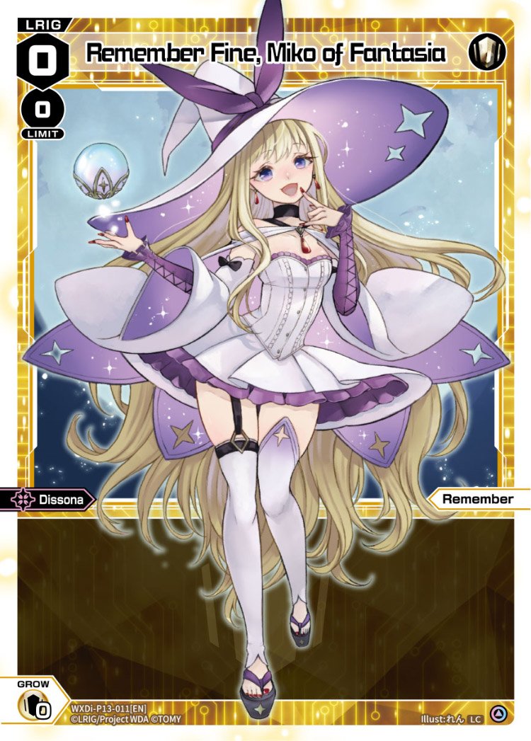 WXDi-P13-011 Remember Fine, Miko of Fantasia